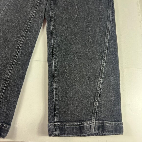 Black Perfect Vintage Wide Leg Madewell Jeans - Picture 4 of 15